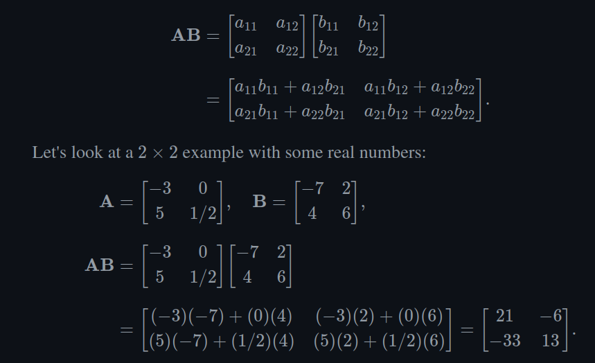 Matrix multiplication