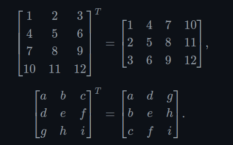 Transposition example